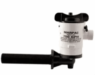MARPAC Cartridge Livewell Aerator Pump - 90° Intake (750 GPH)