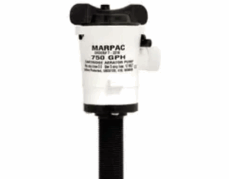 MARPAC Cartridge Livewell Aerator Pump - Straight Intake (750 GPH)